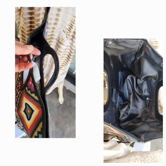 Multicolor Geometric Tote Bag - Picture 2 of 2